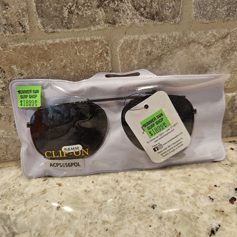 Clip-On Sunglasses with Black Lenses